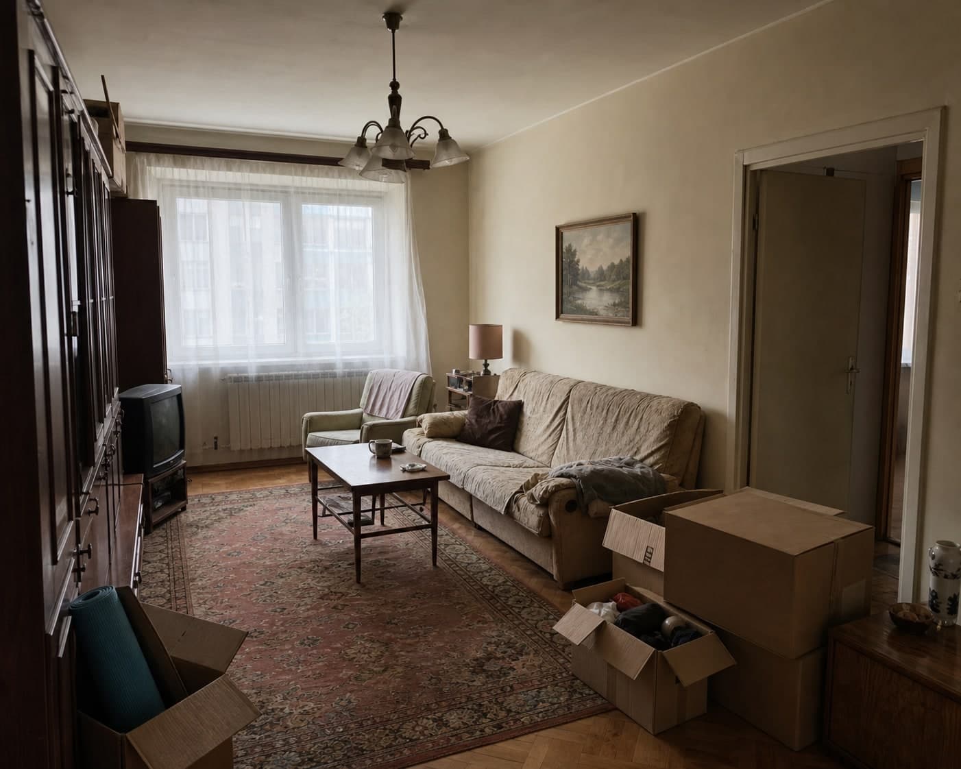 Kompleksowa metamorfoza salonu przed zmianą